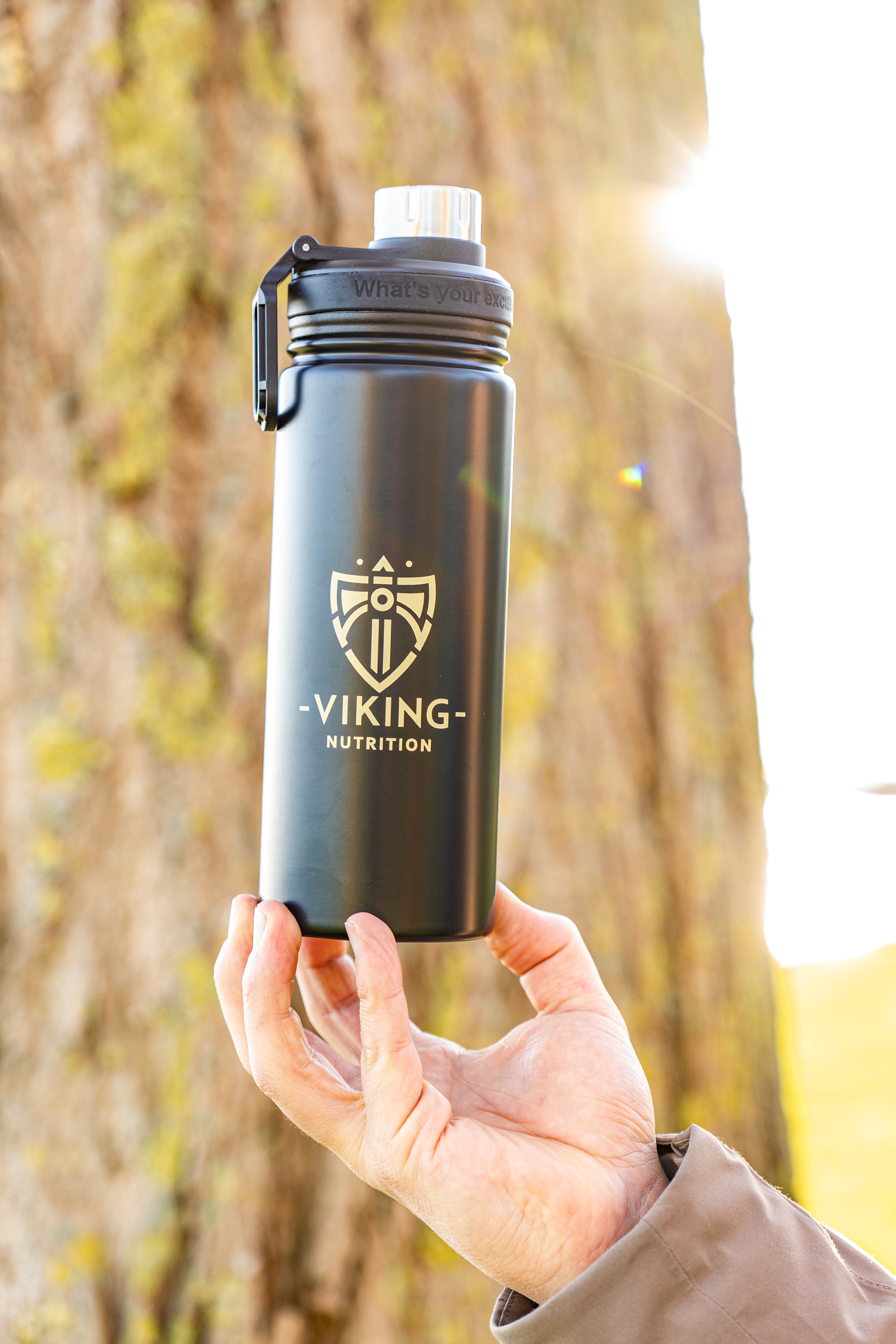 Stainless steel Viking Nutrition Drinking Bottle