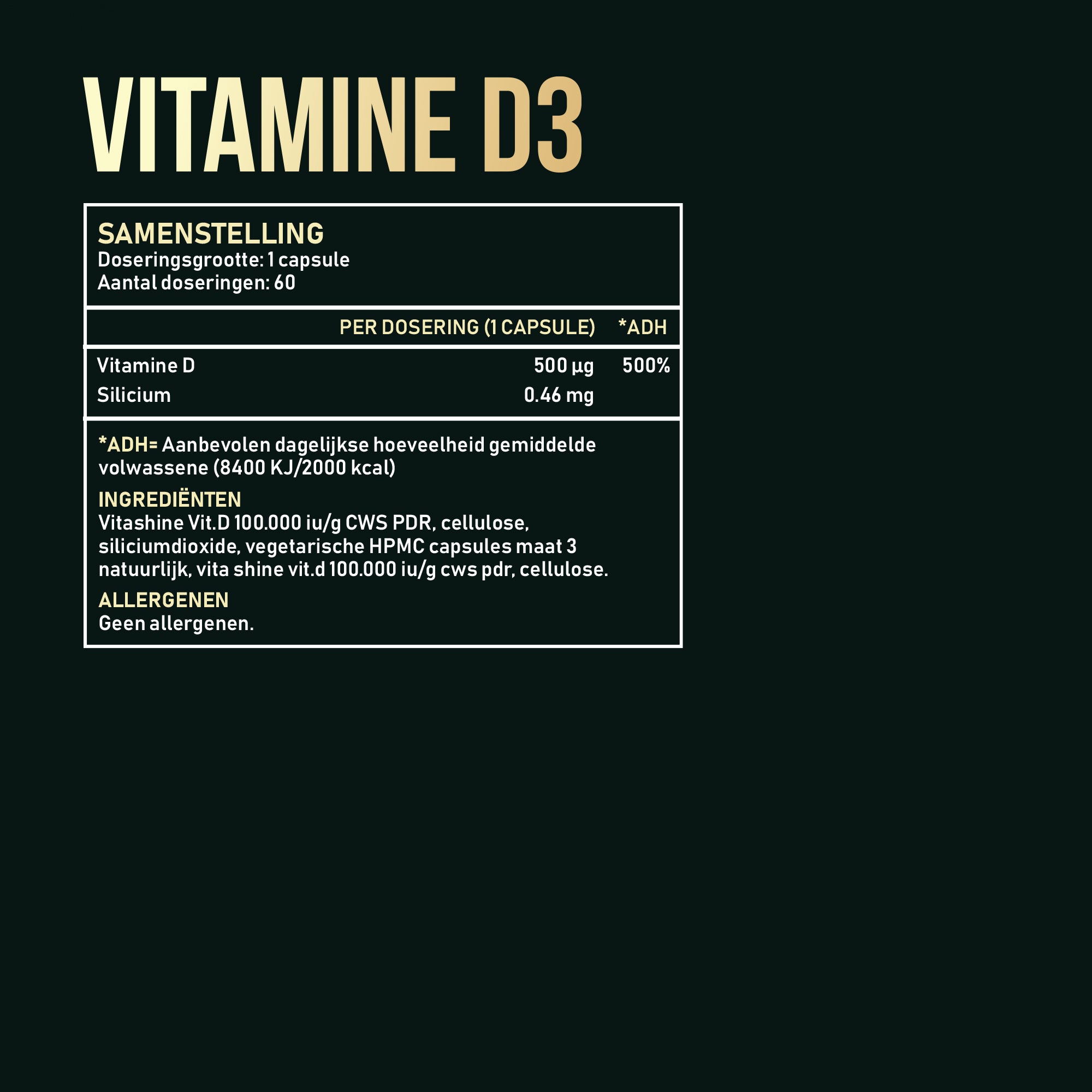 SolarSaga Vitamin D3
