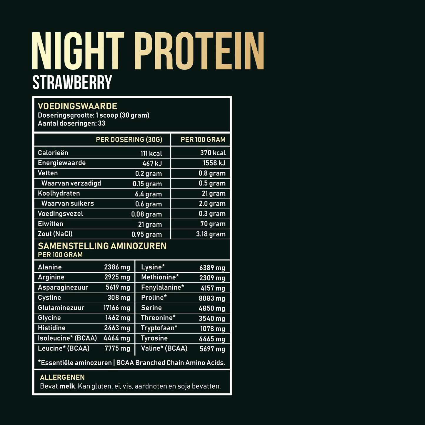 Midgard Moonlight Casein (Night protein)